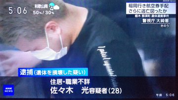 佐々木光容疑者